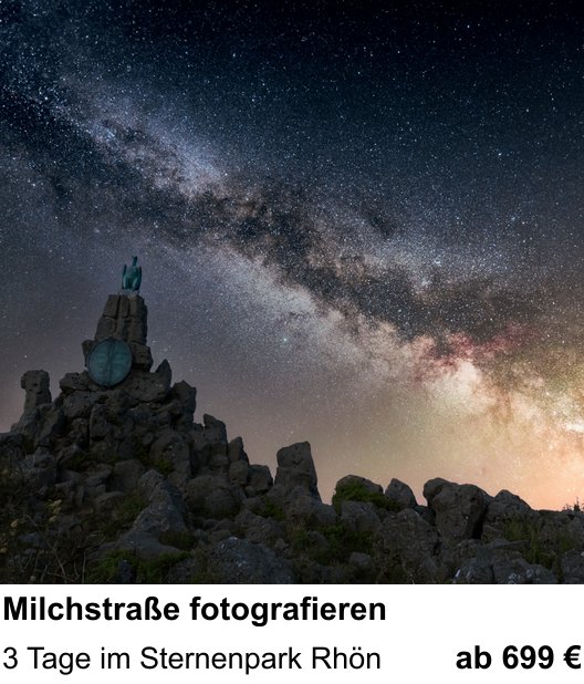 Perspektivischer Foto-Workshop über Milchstraße fotografieren: 3 Tage im Sternenpark Rhön