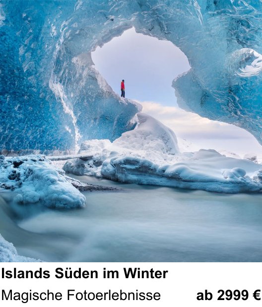 Perspektivischer Foto-Workshop über Islands Süden im Winter: Magische Fotoerlebnisse