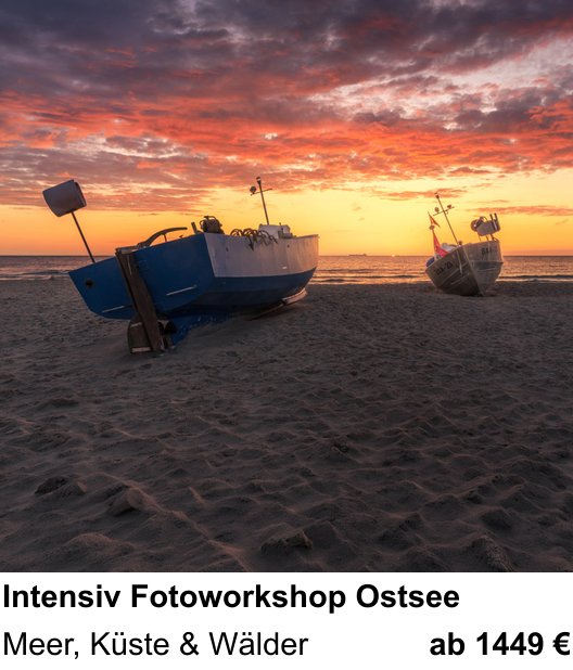 Perspektivischer Foto-Workshop über Intensiv Fotoworkshop Ostsee: Meer, Küste & Wälder